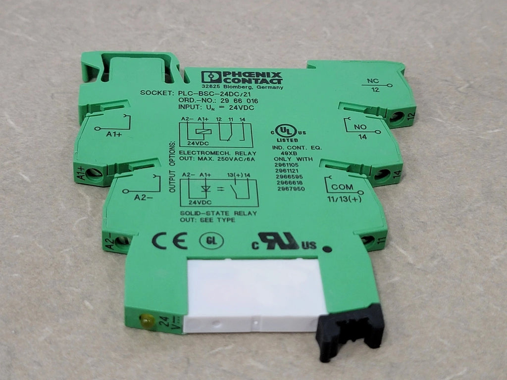 PHOENIX CONTACT 5-Pin Relay Socket PLC-BSC-24DC/21