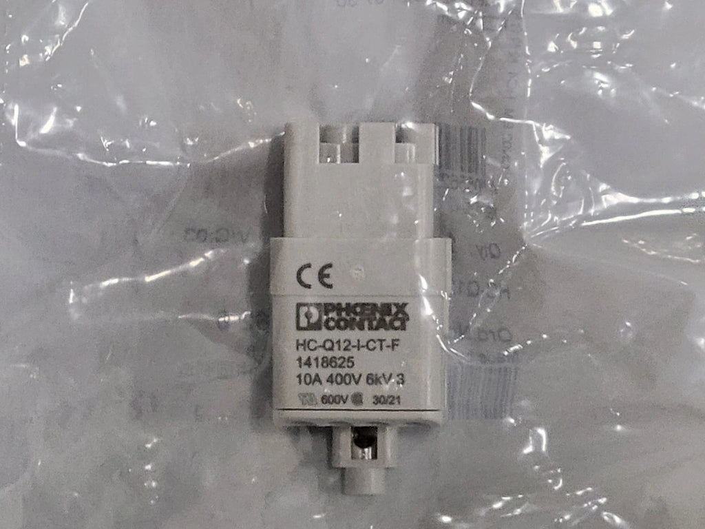 PHOENIX CONTACT Contact Insert HC-Q12-I-CT-F, 1418625, 10A 400V 6KV (Box of 407)