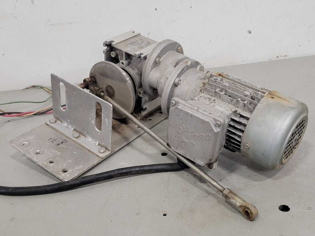 NORD 200:1 Ratio Gear Reducer 6SK1SIS50/H10L-IEC63 w/ 1/4 hp Electric Motor