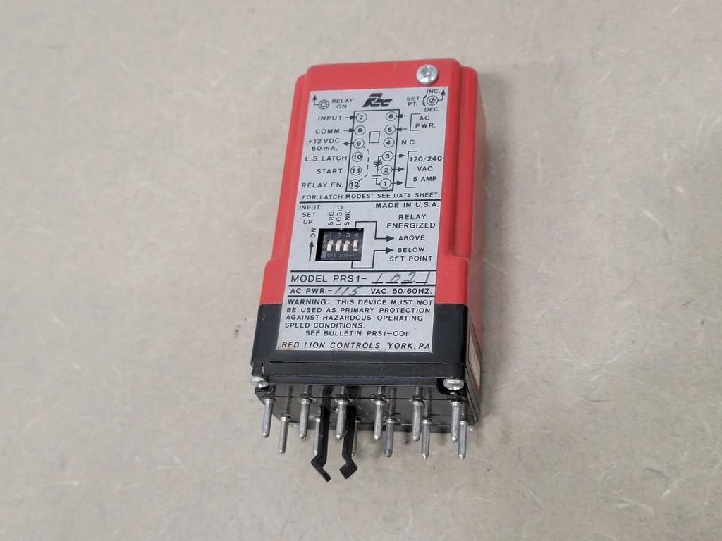 Speed Switch Relay Module PRS11021, 115V