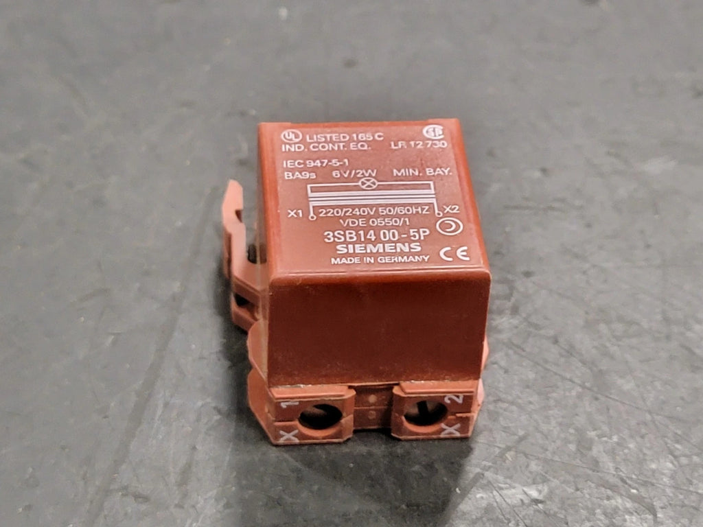SIEMENS Lamp Holder w/ Transformer 3SB1400-5P