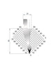 EUROSTAMP Part No. 1035 @ 805mm 35 Degree Straight Punch (Segmented)