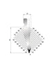 EUROSTAMP Part No. 1047 @ 415mm 35 Degree Straight Punch