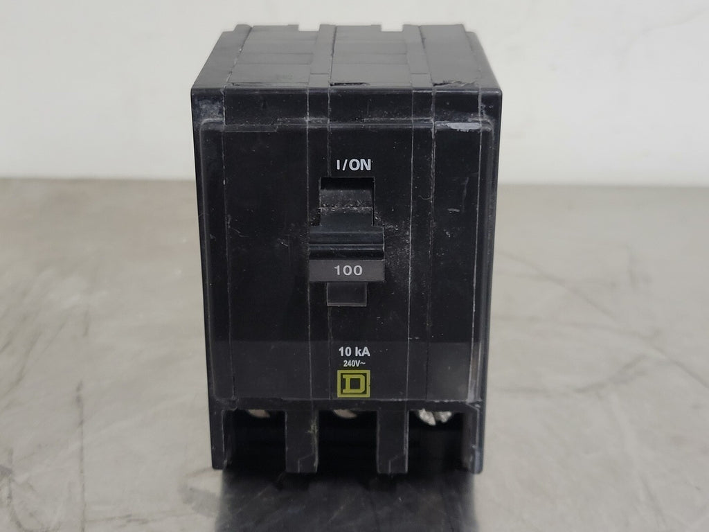 SQUARE D 100 Amp, 3 Pole, 240 volts Circuit Breaker QO3100