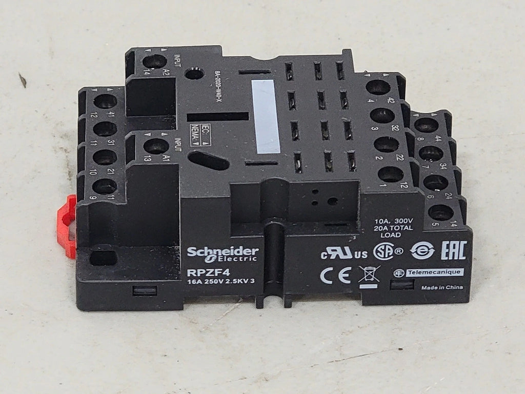 SCHNEIDER ELECTRIC 14-Pin Relay Socket RPZF4 (Box of 4)