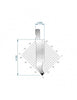 EUROSTAMP Part No. 1338 @ 835mm 75 Degree Straight Punch