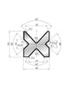 EUROSTAMP Part No. 2030 @ 805mm 88 Degree 4V Die (Segmented)