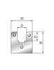 EUROSTAMP Part No. 2036 @ 415mm 25x25mm Polyurethane Insert Holder