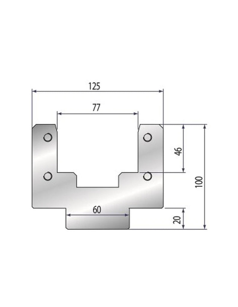 EUROSTAMP Part No. 2038 @ 835mm 70x50mm Polyurethane Insert Holder