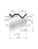 EUROSTAMP Part No. 2055 @ 415mm 88 Degree 2V Self Centering Die