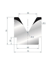 EUROSTAMP Part No. 2082 @ 805mm 60 Degree Single V Die (Segmented)