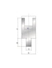 EUROSTAMP Part No. 2116 @ 835mm 24x35mm Nylon Insert Holder