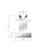 EUROSTAMP Part No. 3024 @ 835mm 60 Degree T Shape Die