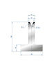 EUROSTAMP Part No. 3028 @ 805mm 45 Degree T Shape Die (Segmented)