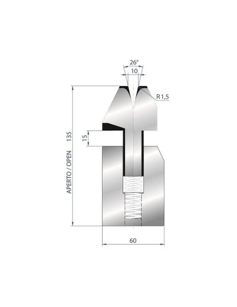 EUROSTAMP Part No. 3038 @ 835mm 26 Degree Hemming Die
