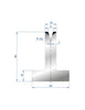 EUROSTAMP Part No. 3043 @ 415mm 30 Degree T Shape Die