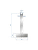 EUROSTAMP Part No. 3084 @ 415mm 88 Degree T Shape Die