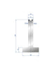 EUROSTAMP Part No. 3085 @ 805mm 88 Degree T Shape Die (Segmented)