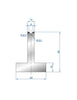 EUROSTAMP Part No. 3087 @ 805mm 85 Degree T Shape Die (Segmented)