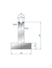 EUROSTAMP Part No. 3088 @ 805mm 85 Degree T Shape Die (Segmented)