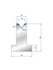 EUROSTAMP Part No. 3091 @ 805mm 85 Degree T Shape Die (Segmented)