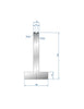 EUROSTAMP Part No. 3093 @ 805mm 85 Degree T Shape Die (Segmented)
