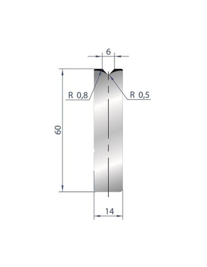 EUROSTAMP Part No. 3159 @ 835mm 88 Degree Die Insert