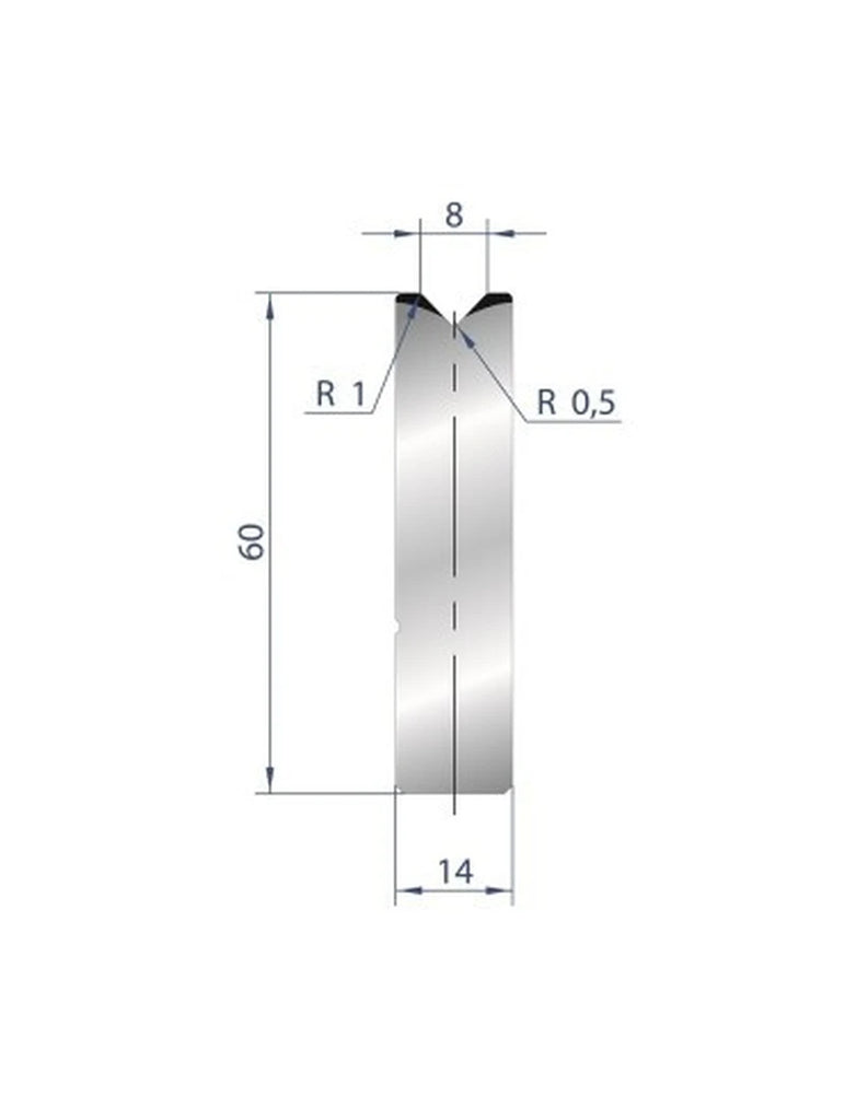 EUROSTAMP Part No. 3160 @ 835mm 88 Degree Die Insert