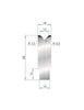 EUROSTAMP Part No. 3162 @ 835mm 88 Degree Die Insert