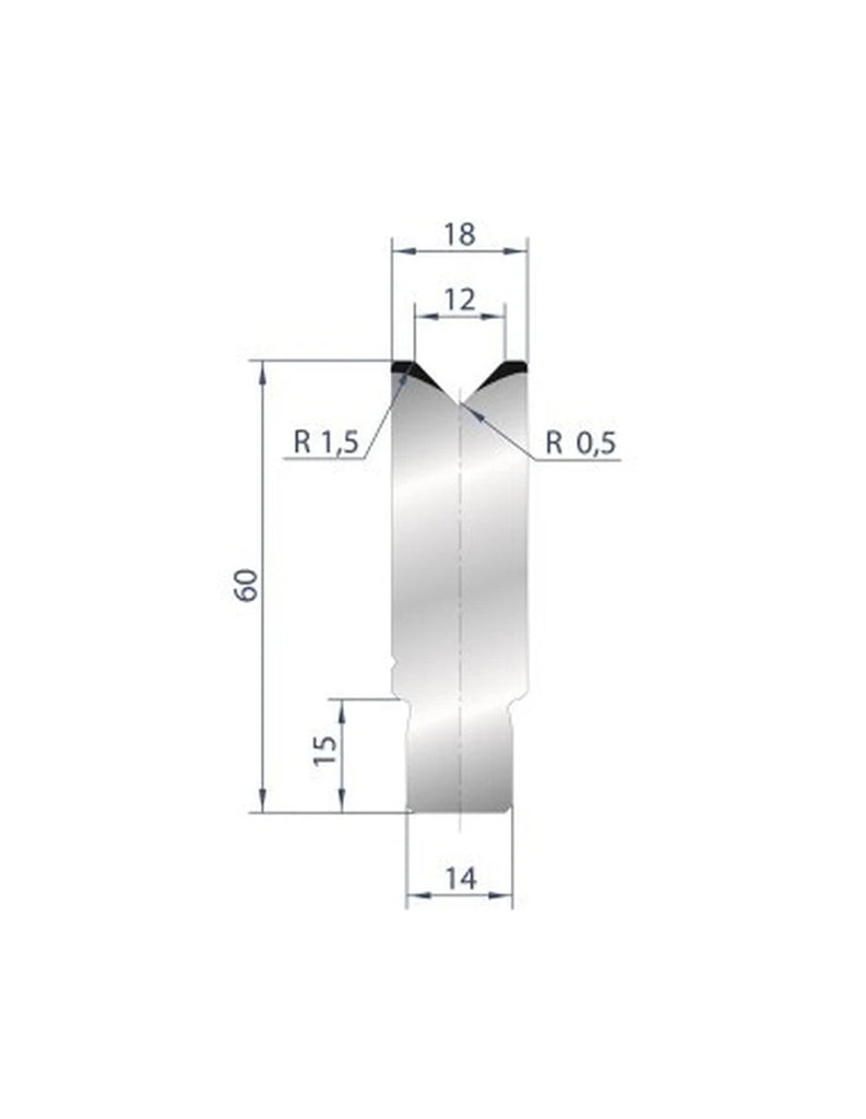 EUROSTAMP Part No. 3162 @ 805mm 88 Degree Die Insert (Segmented)