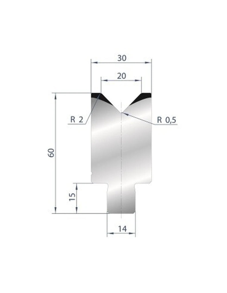 EUROSTAMP Part No. 3164 @ 805mm 88 Degree Die Insert (Segmented)