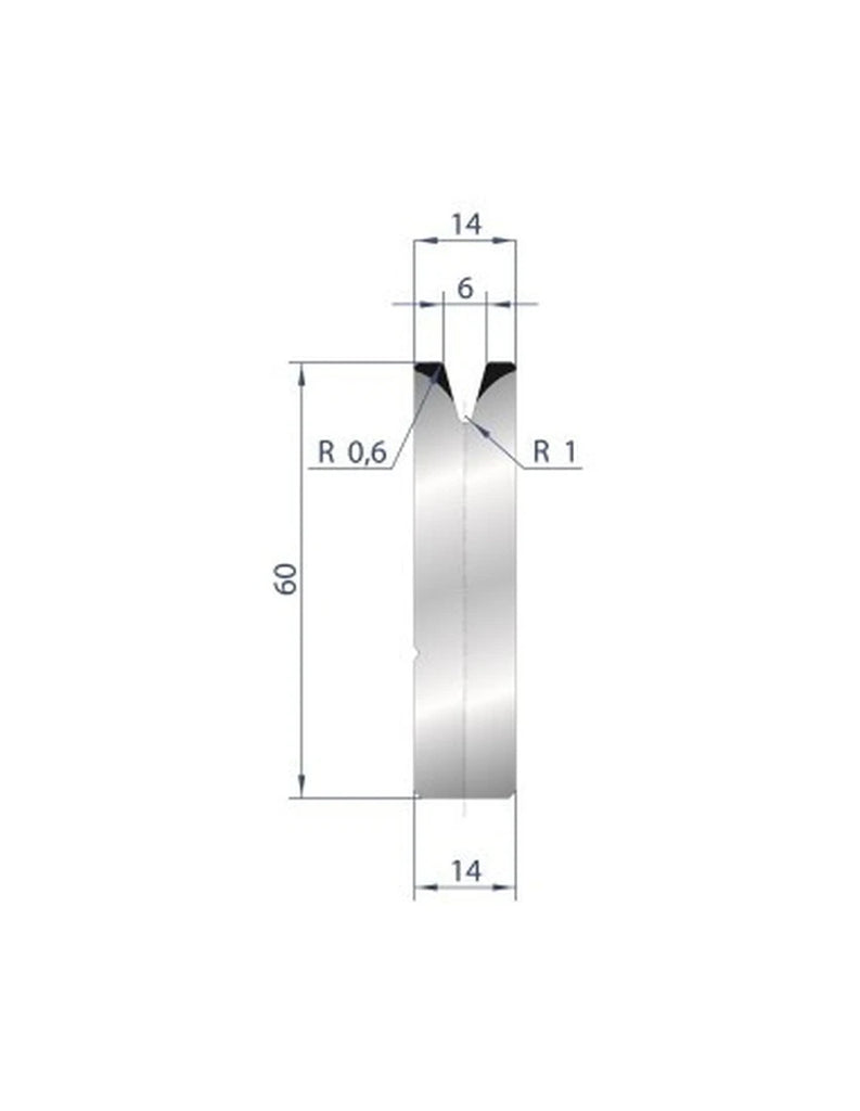 EUROSTAMP Part No. 3166 @ 835mm 30 Degree Die Insert