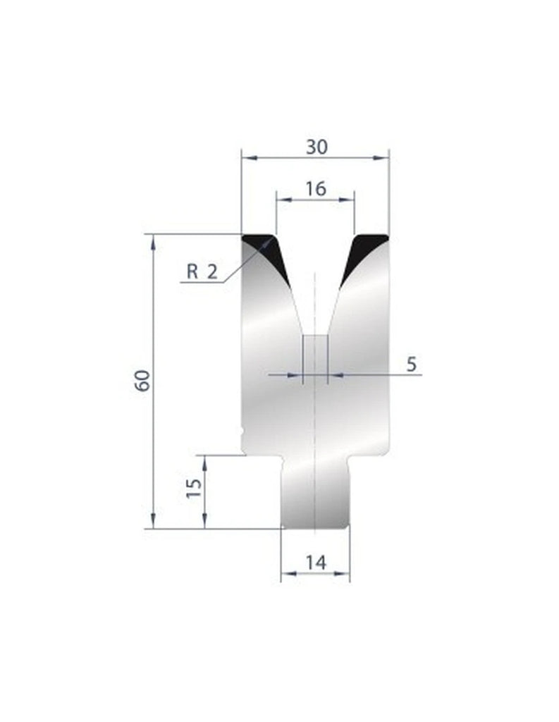 EUROSTAMP Part No. 3170 @ 805mm 30 Degree Die Insert (Segmented)
