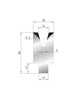EUROSTAMP Part No. 3170 @ 805mm 30 Degree Die Insert (Segmented)
