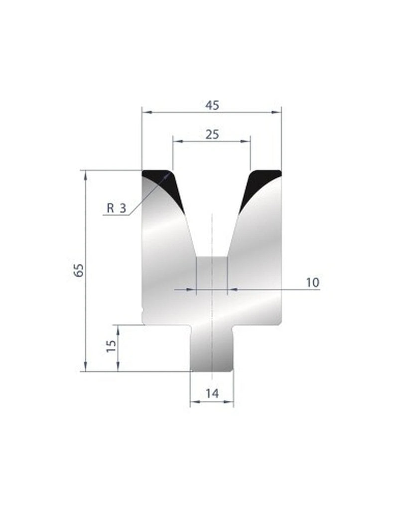 EUROSTAMP Part No. 3172 @ 805mm 30 Degree Die Insert (Segmented)