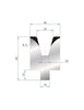 EUROSTAMP Part No. 3172 @ 805mm 30 Degree Die Insert (Segmented)