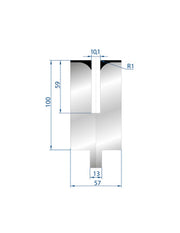 EUROSTAMP Part No. 3174 @ 500mm 24 Degree Hemming Die