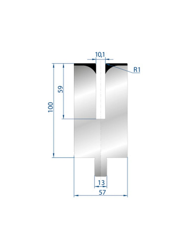 EUROSTAMP Part No. 3174 @ 100mm 24 Degree Hemming Die
