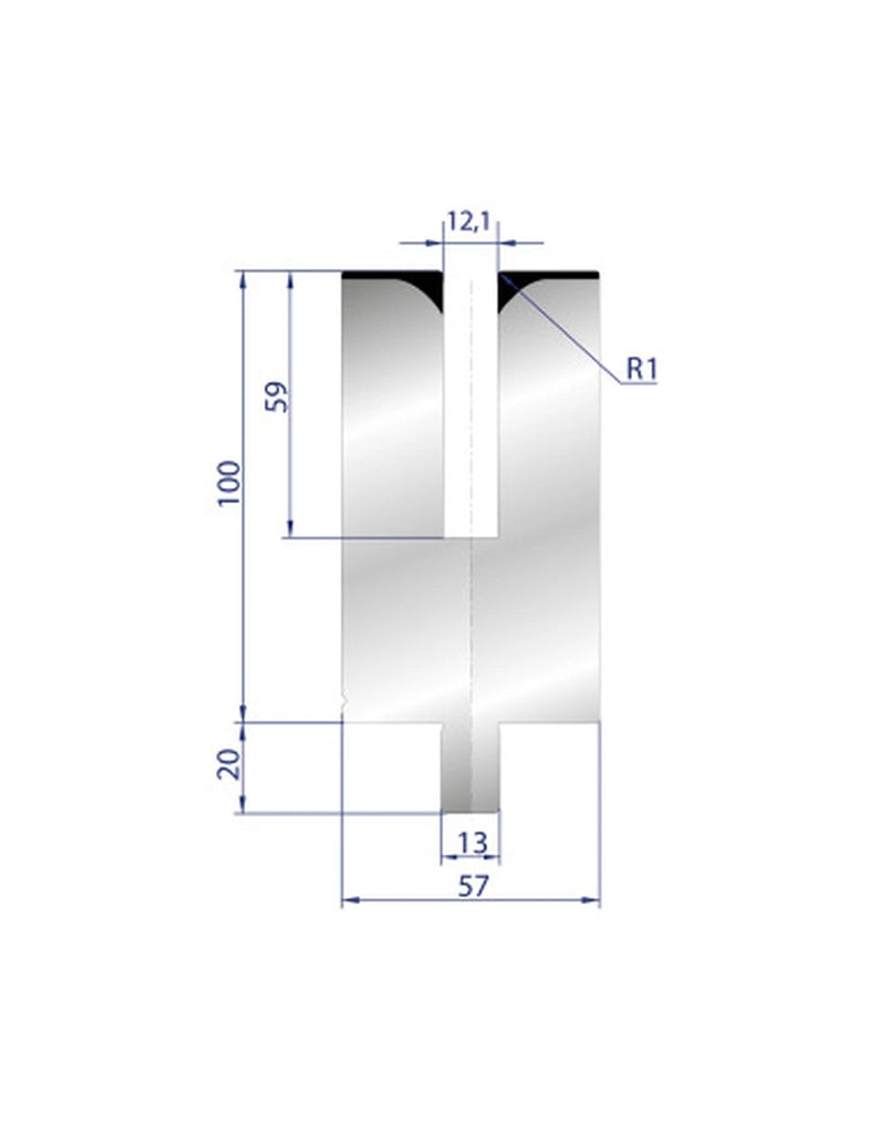 EUROSTAMP Part No. 3175 @ 550mm 24 Degree Hemming Die (Segmented)