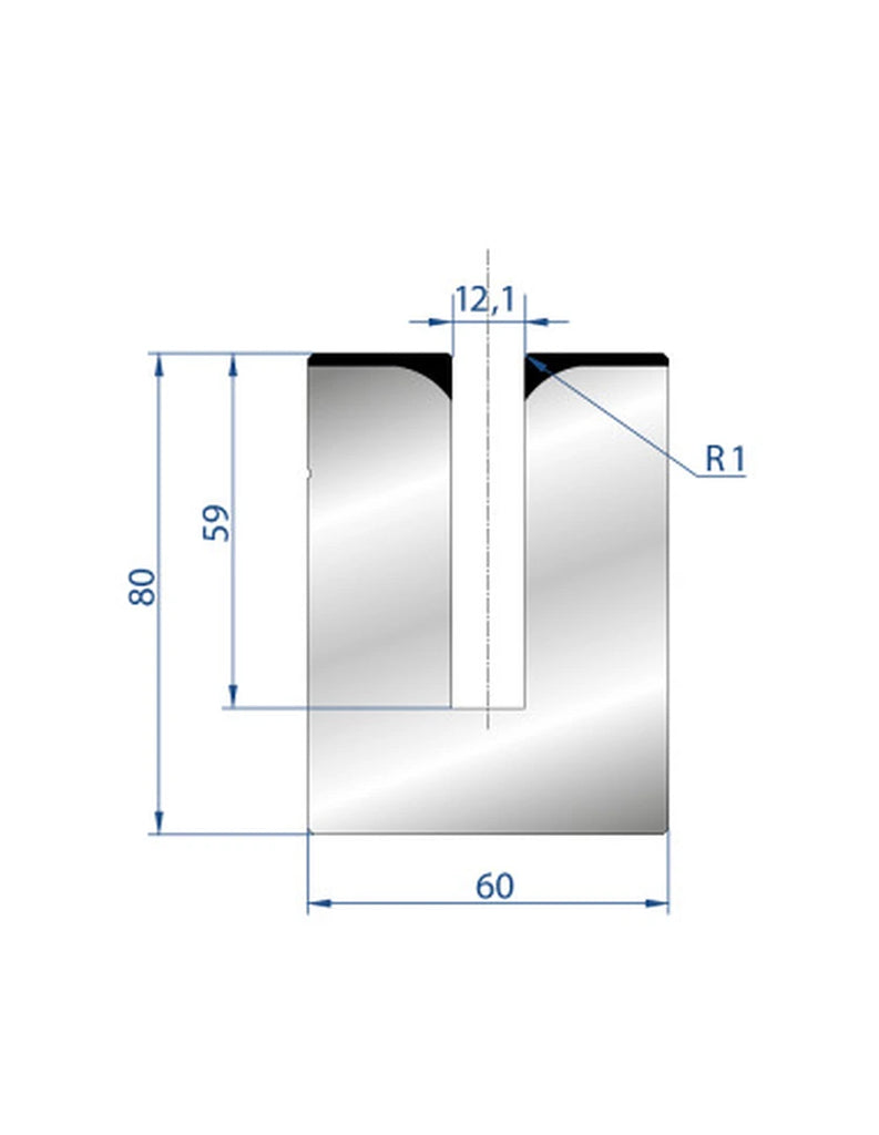 EUROSTAMP Part No. 3178 @ 805mm 24 Degree Hemming Die (Segmented)