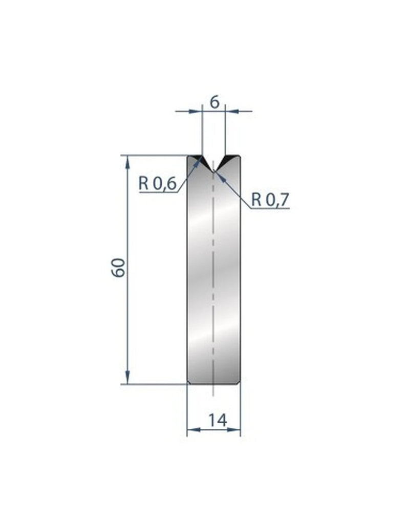 EUROSTAMP Part No. 3193 @ 835mm 60 Degree Die Insert