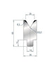 EUROSTAMP Part No. 3198 @ 805mm 60 Degree Die Insert (Segmented)