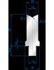 EUROSTAMP Part No. 3253 @ 515mm 86 Degree Single V Die