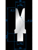 EUROSTAMP Part No. 3263 @ 515mm 30 Degree Single V Die