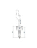 EUROSTAMP Part No. 1296 @ 830mm Holder for Radius Bar