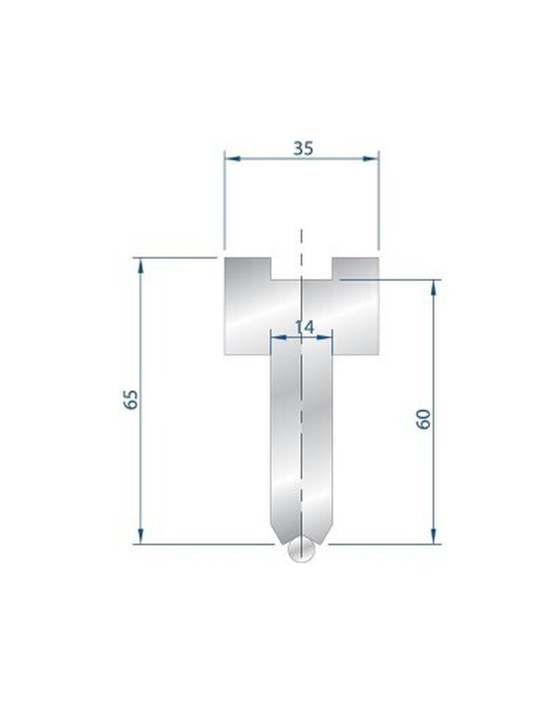 EUROSTAMP Part No. 1297 @ 830mm Holder for Radius Bar