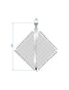 EUROSTAMP Part No. 1299 @ 550mm 30 Degree Straight Punch Type R