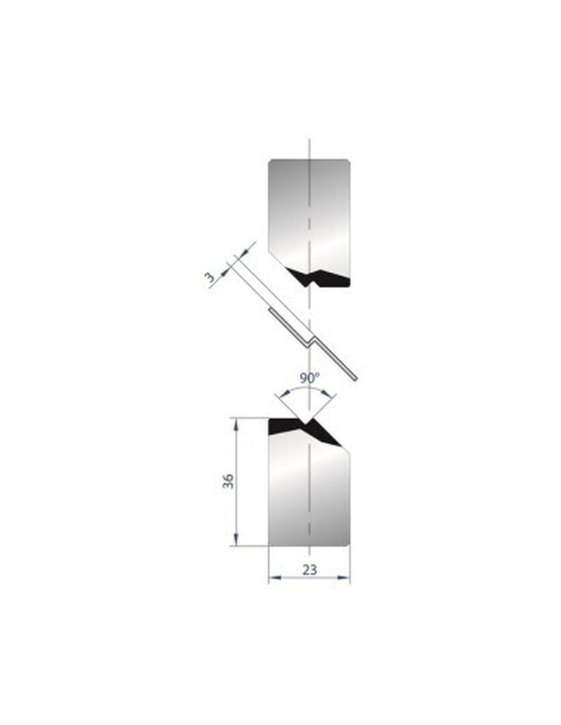 EUROSTAMP Part No. 1134 @ 415mm 90 Degree Joggle Inserts Holder