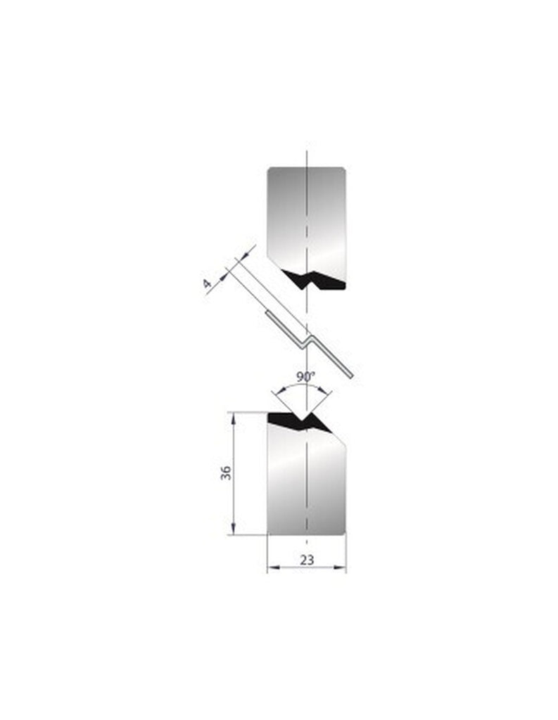 EUROSTAMP Part No. 1136 @ 415mm 90 Degree Joggle Inserts Holder