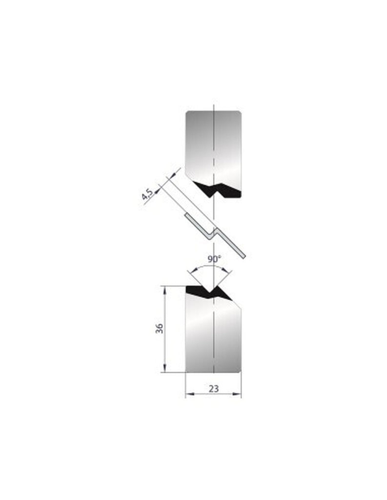 EUROSTAMP Part No. 1137 @ 835mm 90 Degree Joggle Inserts Holder